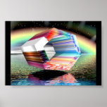 Rainbow Tunnel Mist Poster