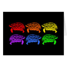 Rainbow Turtles Card