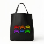 Rainbow Turtles Grocery Bag