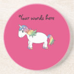 Rainbow unicorn coasters