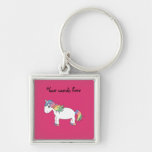 Rainbow unicorn key chains
