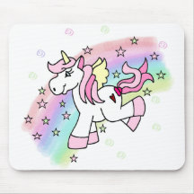 Rainbow Unicorn Mousemats