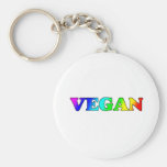 Rainbow Vegan Key Chains