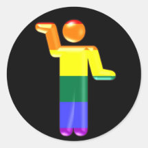 Rainbow Walk Like an Egyptian Sticker
