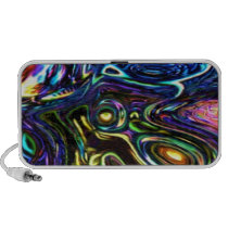 Rainbow Warp Doodle Cover Portable Speakers