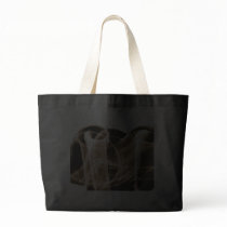 Rainbow Waves 2 Sepia Brown Canvas Bags