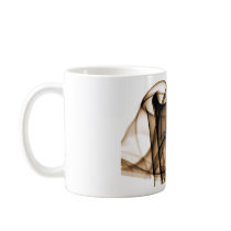 Rainbow Waves 2 Sepia Brown Coffee Mugs