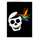 Rainbow White Skull Cards