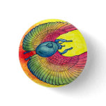 Rainbow Winged Scarab buttons