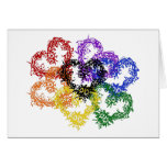 Rainbow Woven Hearts Card