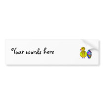 Rainbow yellow peacock bumper stickers