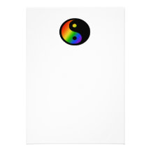 Rainbow Yin Yang Invitation