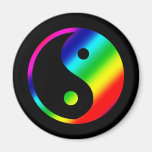 Rainbow Yin Yang Magnet