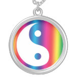 Rainbow Yin Yang Necklace