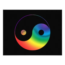 Rainbow Yin Yang Symbol Announcements