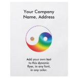 Rainbow Yin Yang Symbol flyers