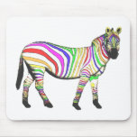 Rainbow Zebra mousepads