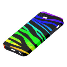 Rainbow Zebra Print