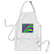 Rainbow Zebra Print Apron