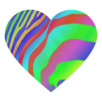 Rainbow Zebra Print