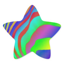 Rainbow Zebra Print