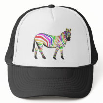 Rainbow Zebra Trucker Hats