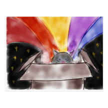 Rainbow Zoey Postcards