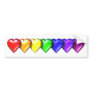 RainbowHearts Bumper Sticker