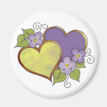 Rainbows Purple and yellow. Magnets