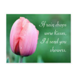 Raindrops & Kisses Tulip Photography Postcards