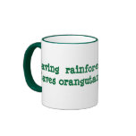 Rainforest and Orangutans mugs
