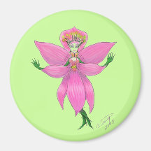 Rainforest Orchid Fairy Magnet