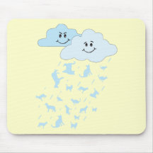 raining cats & dogs mouse mat