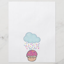 Raining Sprinkles on Cupcake Flyer