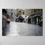 Rainstorm in Venice, Italy posters