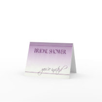Rainy Day Bridal Shower Invitations Greeting Card