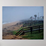 Rainy Day in Flagler Beach Florida Poster