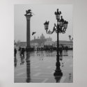 Rainy day in Venice posters