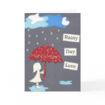 Rainy Day Love Greeting Card