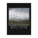 Rainy Days are Worth Saving For Postcard