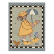 Rainy Days Post Card