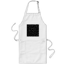 Rainy night sky. Black and Grey. Apron