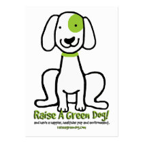 Raise a Green Dog Share-a-Card Business Card