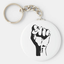 Raised Fist Keychains