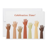 Raised Hands, Celebration Time! invitations