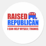 Raised Republican. I can help myself. Stickers