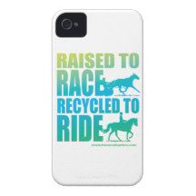 Raised to Race Recycled to Ride iPhone Case Case-Mate iPhone 4 Cases