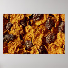 Raisin and bran cereal Photo Print