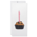 Raisin muffin with candle rack cards