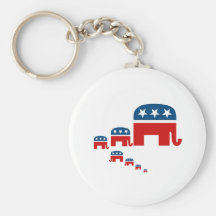 Raising them Republican Key Chain